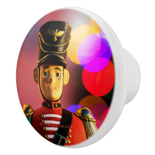 SlipperyJoe's Christmas classic toy soldier friend Ceramic Knob