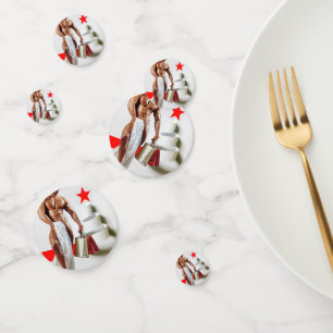 SlipperyJoe's Christmas shopping white paper spira Confetti