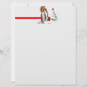 SlipperyJoe's Christmas shopping white paper spira Custom Letterhead