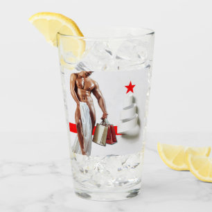 SlipperyJoe's Christmas shopping white paper spira Glass