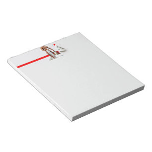 SlipperyJoe's Christmas shopping white paper spira Notepad