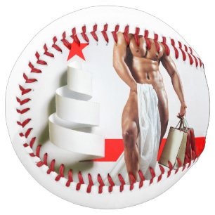 SlipperyJoe's Christmas shopping white paper spira Softball