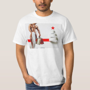 SlipperyJoe's Christmas shopping white paper spira T-Shirt