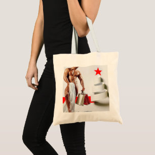 SlipperyJoe's Christmas shopping white paper spira Tote Bag