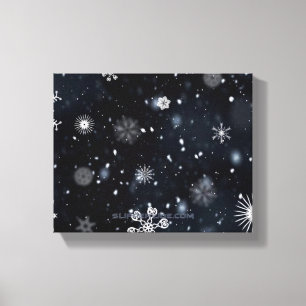 SlipperyJoe's Christmas winter magical peaceful at Canvas Print