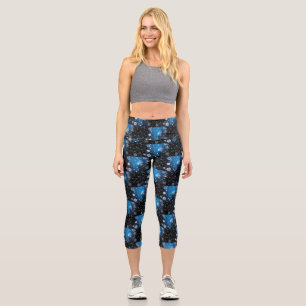 SlipperyJoe's Christmas winter magical peaceful at Capri Leggings