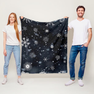 SlipperyJoe's Christmas winter magical peaceful at Fleece Blanket