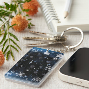 SlipperyJoe's Christmas winter magical peaceful at Key Ring