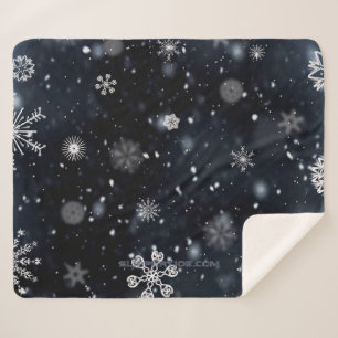 SlipperyJoe's Christmas winter magical peaceful at Sherpa Blanket