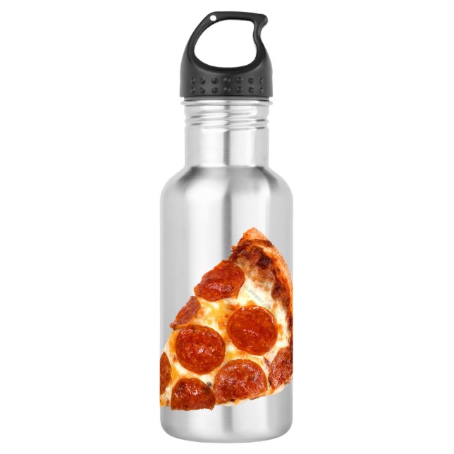 SlipperyJoe's classic pepperoni pizza slice melted 532 Ml Water Bottle (Front)