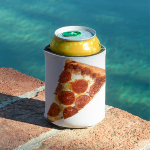 SlipperyJoe's classic pepperoni pizza slice melted Can Cooler