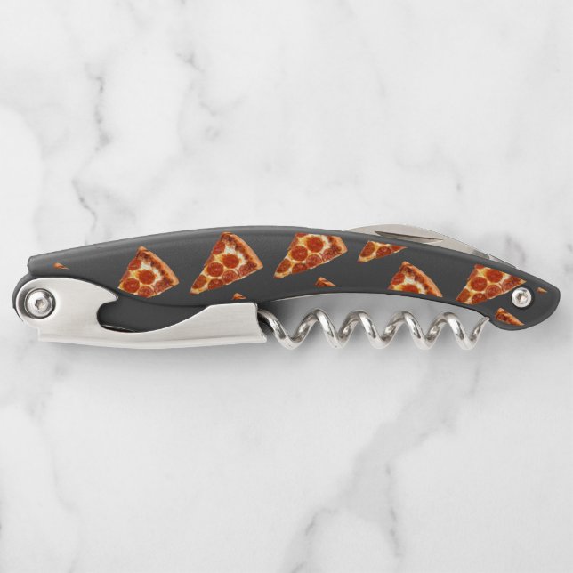 SlipperyJoe's classic pepperoni pizza slice melted Corkscrew (Front)