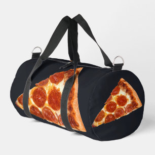 SlipperyJoe's classic pepperoni pizza slice melted Duffle Bag