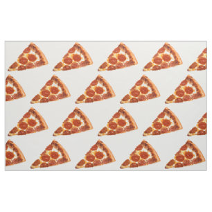SlipperyJoe's classic pepperoni pizza slice melted Fabric