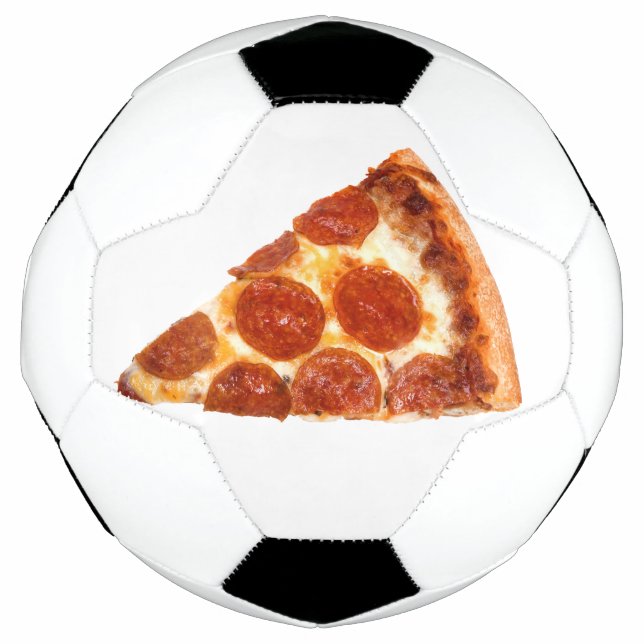 SlipperyJoe's classic pepperoni pizza slice melted Football (Front)
