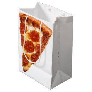 SlipperyJoe's classic pepperoni pizza slice melted Medium Gift Bag