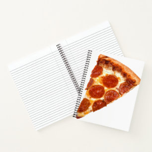 SlipperyJoe's classic pepperoni pizza slice melted Notebook