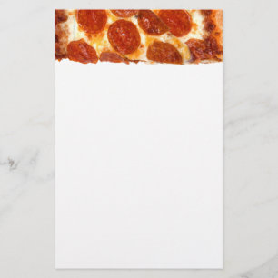 SlipperyJoe's classic pepperoni pizza slice melted Stationery