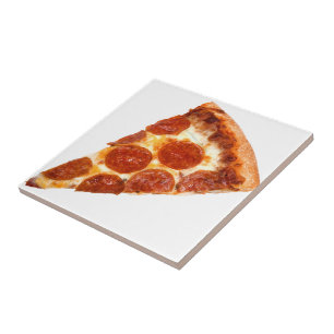 SlipperyJoe's classic pepperoni pizza slice melted Tile