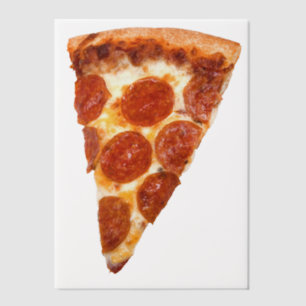 SlipperyJoe's classic pepperoni pizza slice melted Vellum Invitations