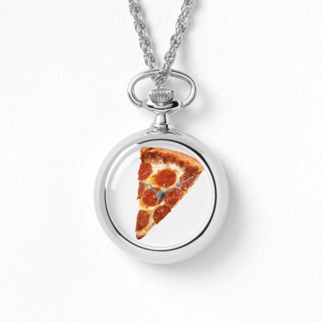 SlipperyJoe's classic pepperoni pizza slice melted Watch (Front)