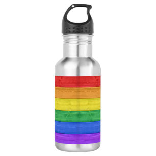 SlipperyJoe's classic rainbow tactile handcrafted 532 Ml Water Bottle