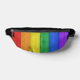 SlipperyJoe's classic rainbow tactile handcrafted Bum Bags