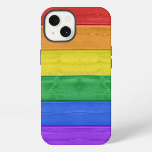 SlipperyJoe's classic rainbow tactile handcrafted  iPhone 13 Case