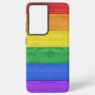 SlipperyJoe's classic rainbow tactile handcrafted  Samsung Galaxy Case