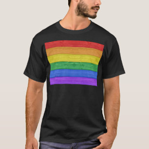 SlipperyJoe's classic rainbow tactile handcrafted T-Shirt