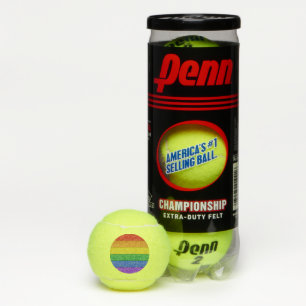 SlipperyJoe's classic rainbow tactile handcrafted  Tennis Balls