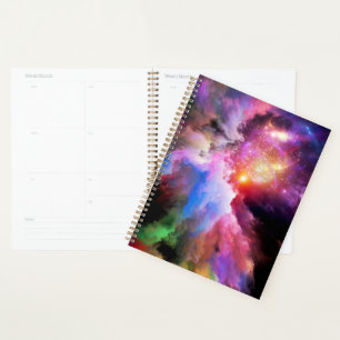 SlipperyJoe's cloud artwork abstract vibrant surre Planner