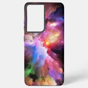 SlipperyJoe's cloud artwork abstract vibrant surre Samsung Galaxy Case