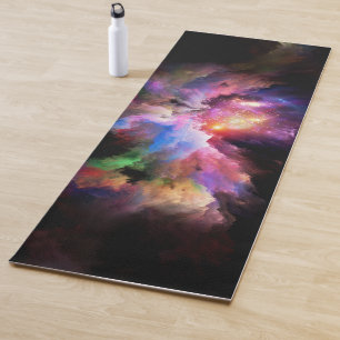SlipperyJoe's cloud artwork abstract vibrant surre Yoga Mat
