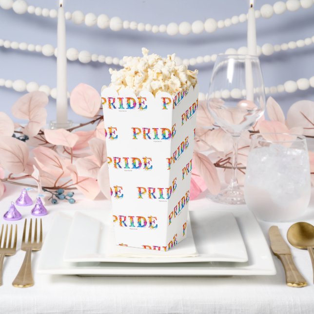 SlipperyJoe's colourful creative Pride-themed text Favour Box (Wedding)