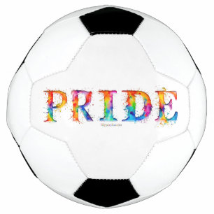 SlipperyJoe's colourful creative Pride-themed text Football