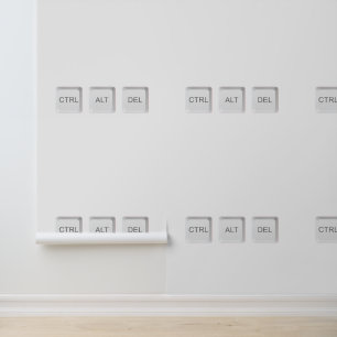 SlipperyJoe's CTRL ALT DEL buttons three white com Wallpaper