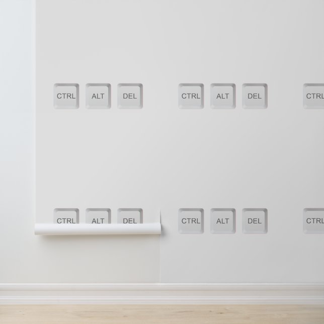 SlipperyJoe's CTRL ALT DEL buttons three white com Wallpaper (Application)