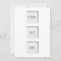 SlipperyJoe's CTRL ALT DEL computer keyboard butto