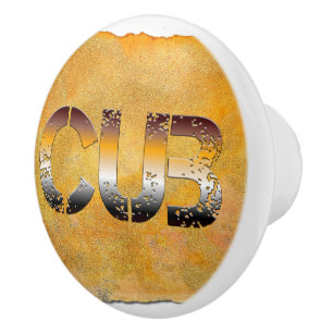 SlipperyJoe's cub bear culturally rooted LGBTQIA a Ceramic Knob