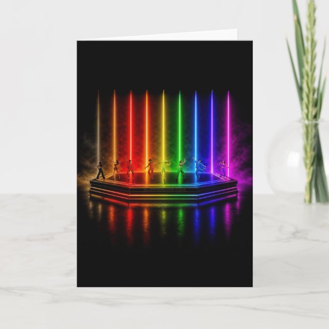SlipperyJoe's dance performance celebrating Pride  Card (Front)