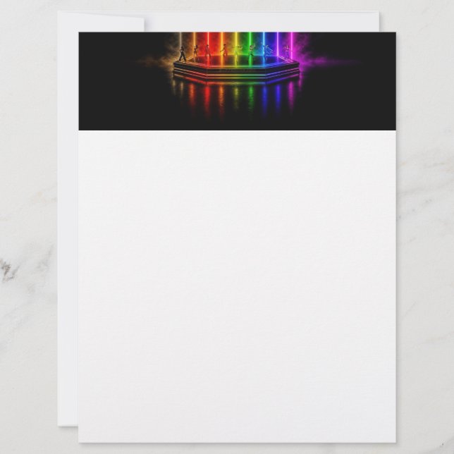 SlipperyJoe's dance performance celebrating Pride  Custom Letterhead (Front)