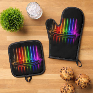 SlipperyJoe's dance performance celebrating Pride Oven Mitt & Pot Holder Set