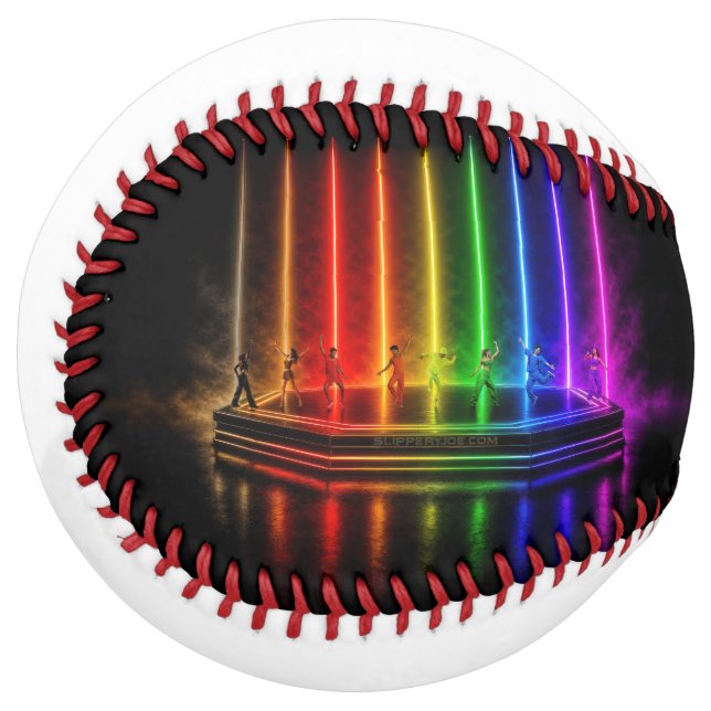 SlipperyJoe's dance performance celebrating Pride  Softball (Front Left)