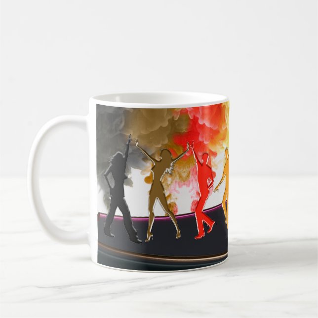 SlipperyJoe's Dancing Pride Shadows gay gifts arti Coffee Mug (Left)
