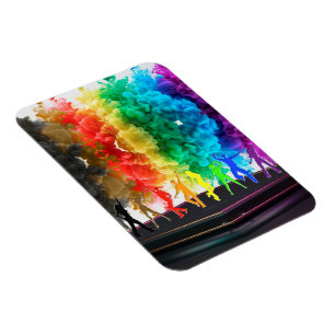 SlipperyJoe's Dancing Pride Shadows gay gifts arti Magnet