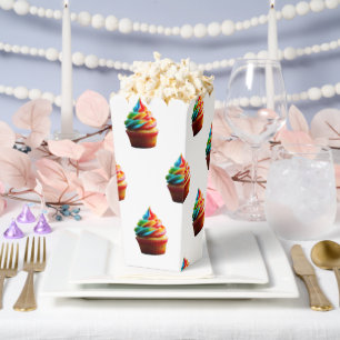 SlipperyJoe's dazzling rainbow cupcake swirled fro Favour Box