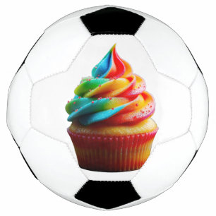 SlipperyJoe's dazzling rainbow cupcake swirled fro Football