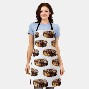 SlipperyJoe's decadent donut covered thick glossy  Apron