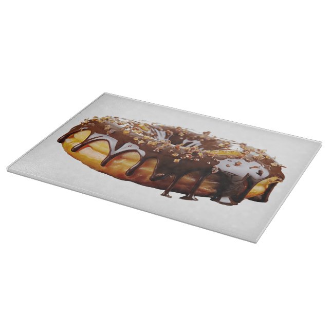 SlipperyJoe's decadent donut covered thick glossy  Cutting Board (Corner)